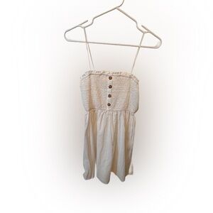 Baby doll dress, white and never worn.